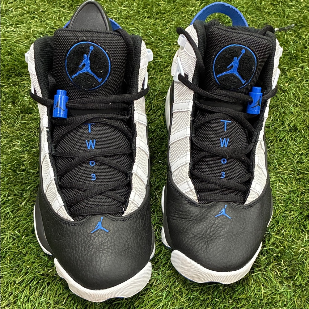 Jordan Black and Blue Men's Sneakers